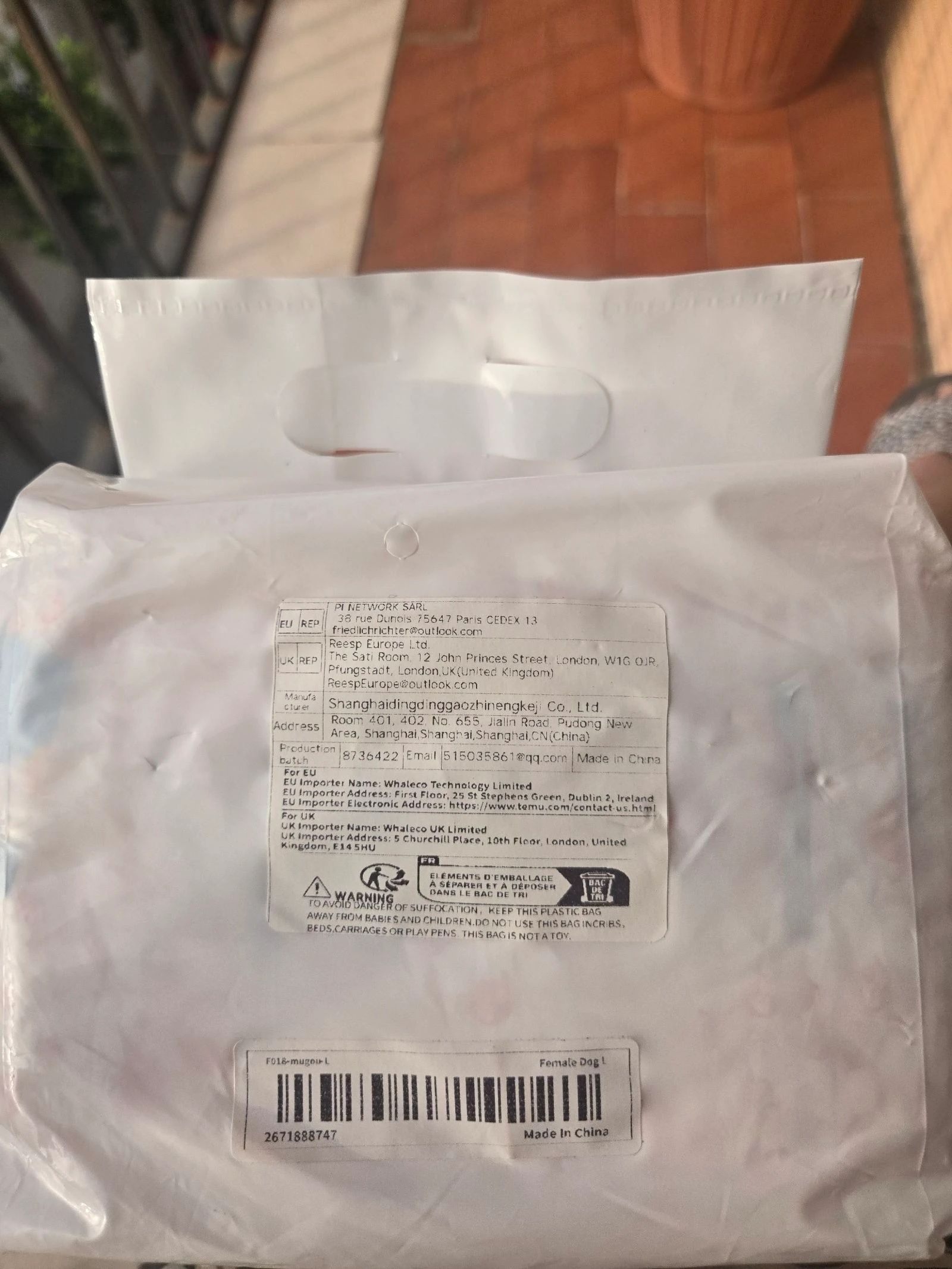 10 pañales perra hembra talla L